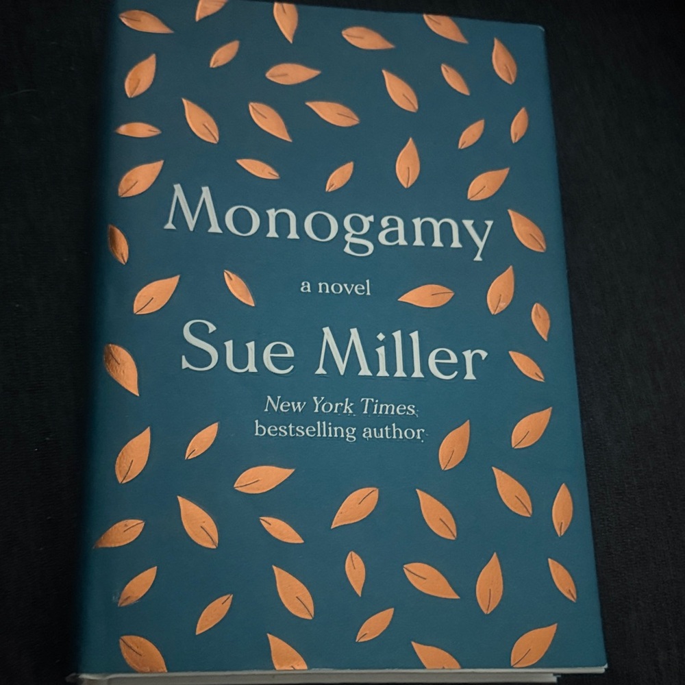 Blue and Orange Leaf Patterned Book